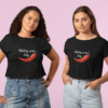 mockup-of-two-young-friends-with-crop-top-tees-posing-at-a-studio-31977 (15) Quirky "Mirchi Zing" Graphic Crop T Shirt