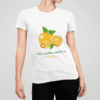 Quirky "Orange Zest" Graphic T Shirt